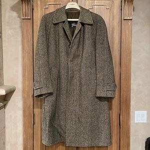 Burberry Vintage Irish Wool Tweed Coat